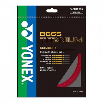 Yonex BG 65 Titanium Red - Box